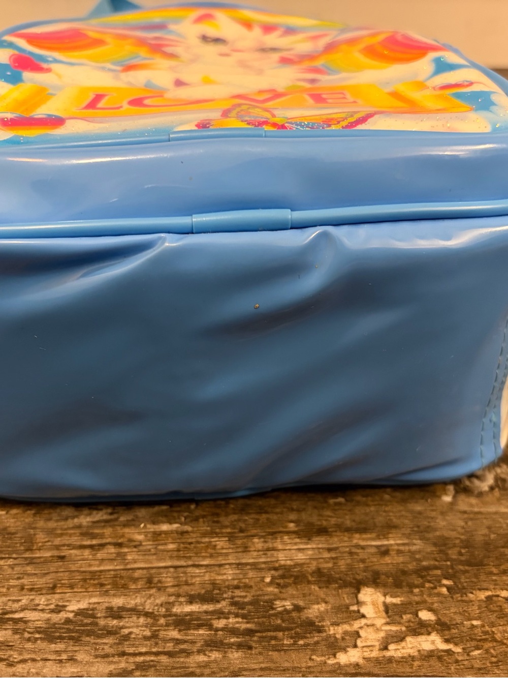 Vintage 90’s NOS RARE Lisa Frank CHRISSY ANGEL KITTY Lunch Box like NEW - Picture 6 of 15